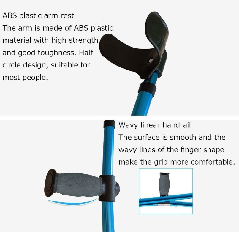 LUYANG Tongkat Jalan F Lipat Walking Stick Crutch Foldable Adjustable - GT923L-A Gambar produk LUYANG Tongkat Jalan F Lipat Walking Stick Crutch Foldable Adjustable - GT923L-A