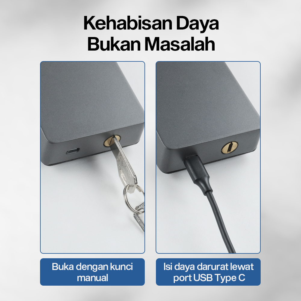 SMARTSTONE Smart Door Lock Fingerprint Password WiFi Tuya App - G3F Gambar produk SMARTSTONE Smart Door Lock Fingerprint Password WiFi Tuya App - G3F