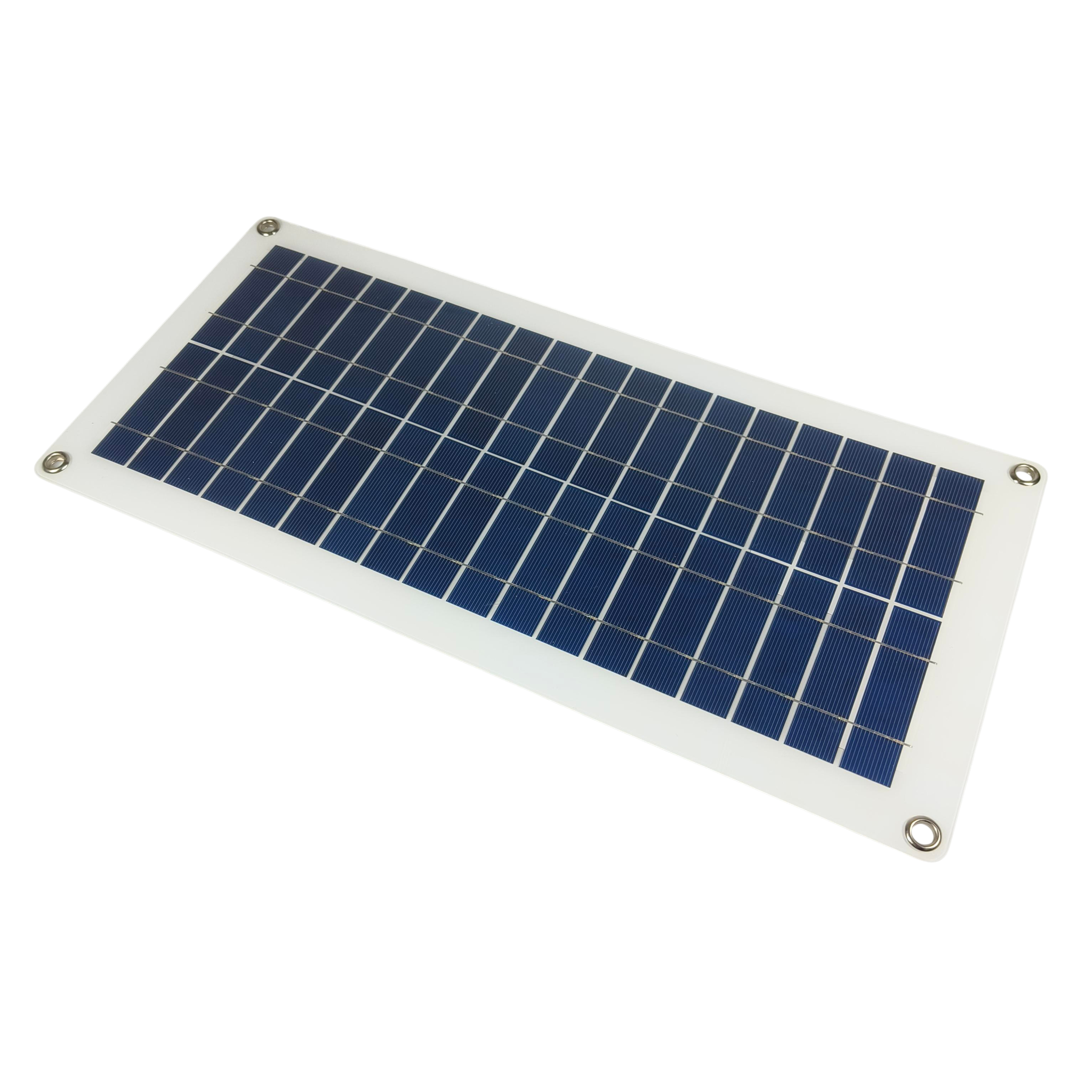 Gambar produk SOLA Solar Panel Polycrystalline Modul DIY 2 USB Port 18V 10W - SL18V