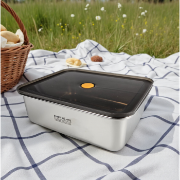 Gambar produk TaffHOME Kotak Makan Lunch Box Multifunction Stainless Steel 304 2300ml - AC-21
