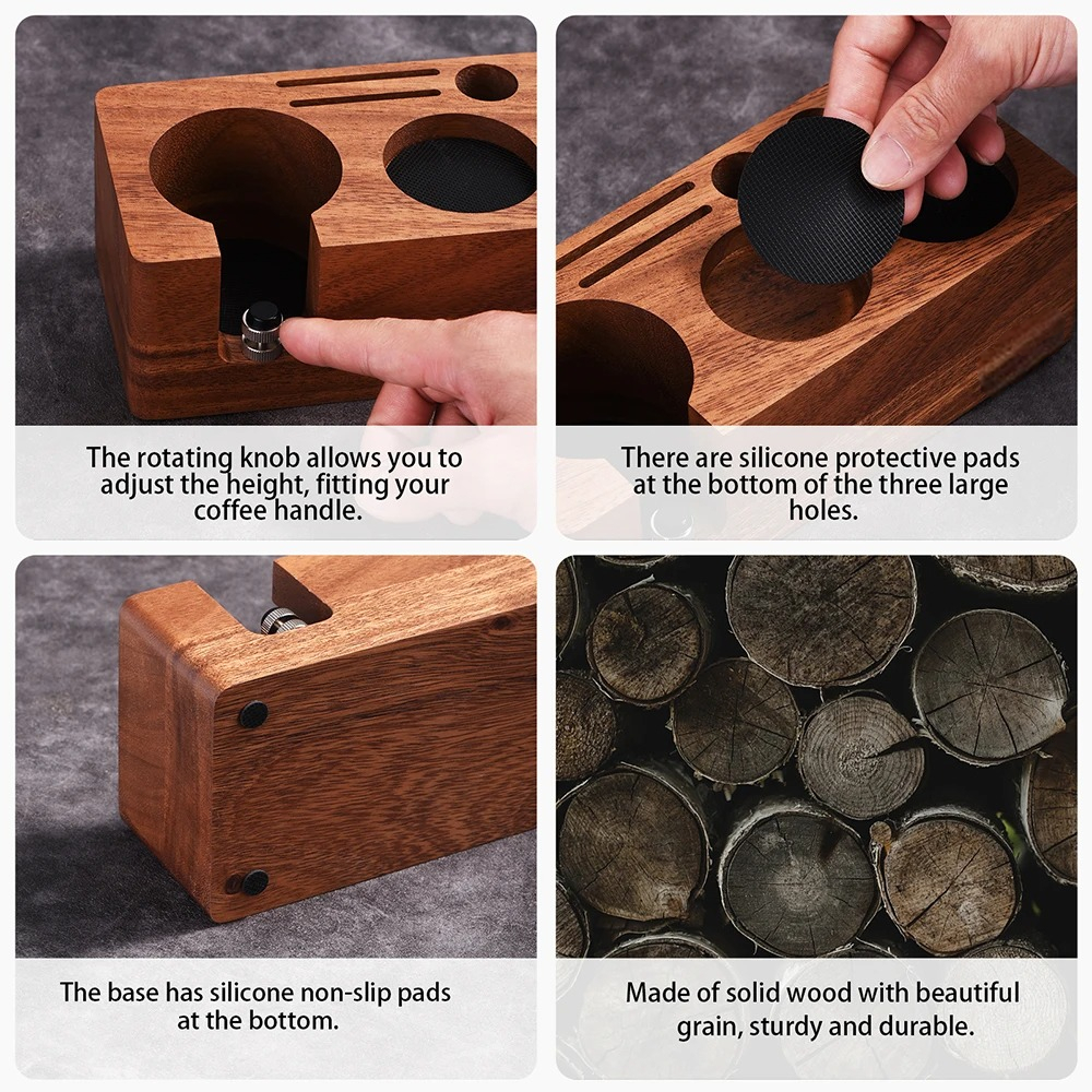 Gambar produk AME Tamper Station Stand Storage Multi Function Aksesori Mesin Kopi - A24