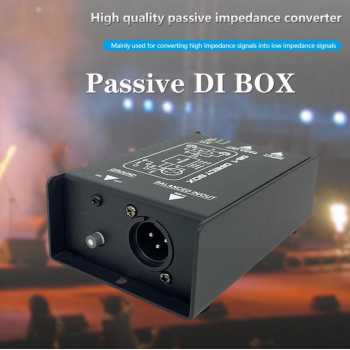 YOUHA Passive Direct Box Single Channel Injection Audio Box XLR TRS - DIBOX001 Gambar produk YOUHA Passive Direct Box Single Channel Injection Audio Box XLR TRS - DIBOX001