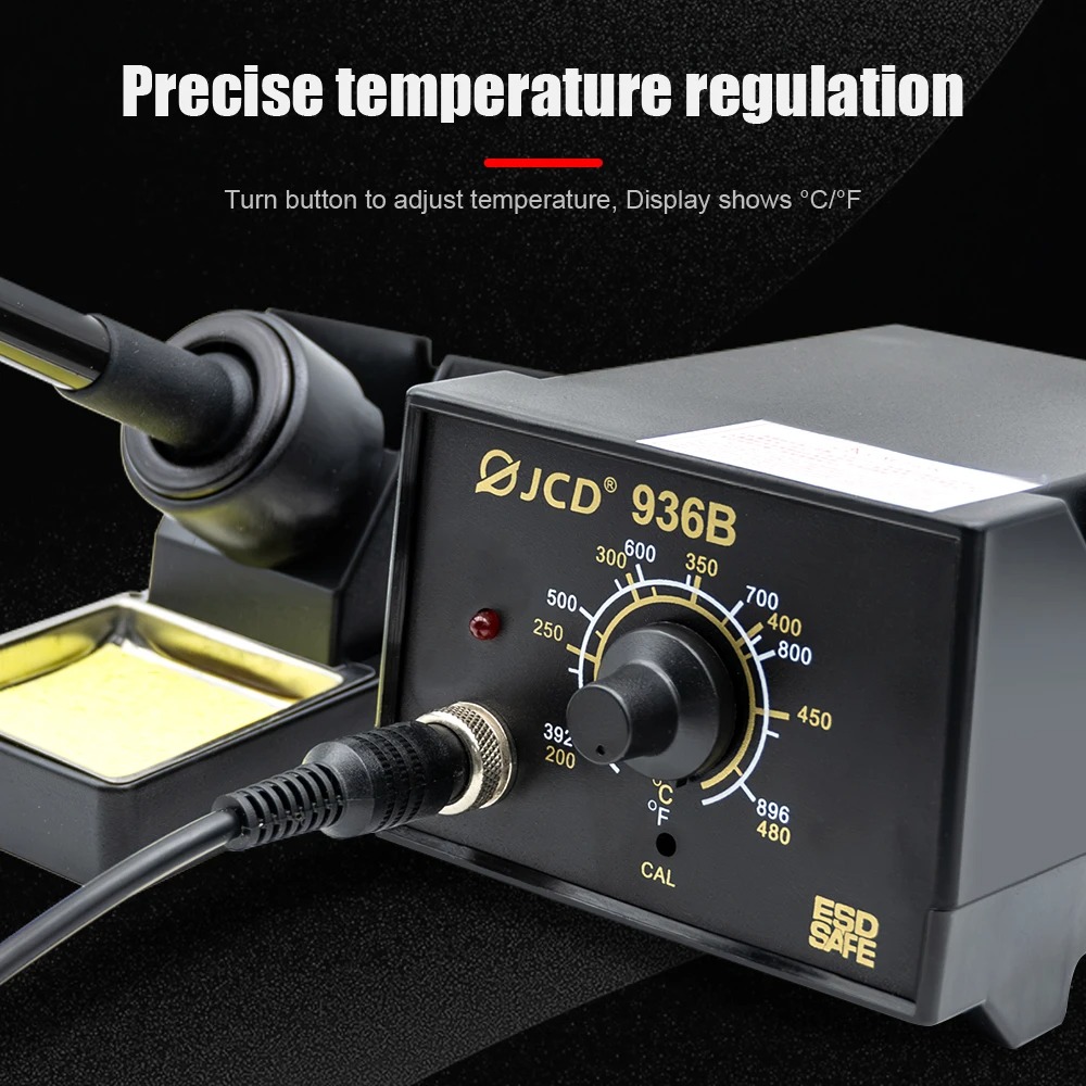 Gambar produk Kesheng Solder Station Adjustable Temperature Anti-Static ESD Safe 60W - S-936B