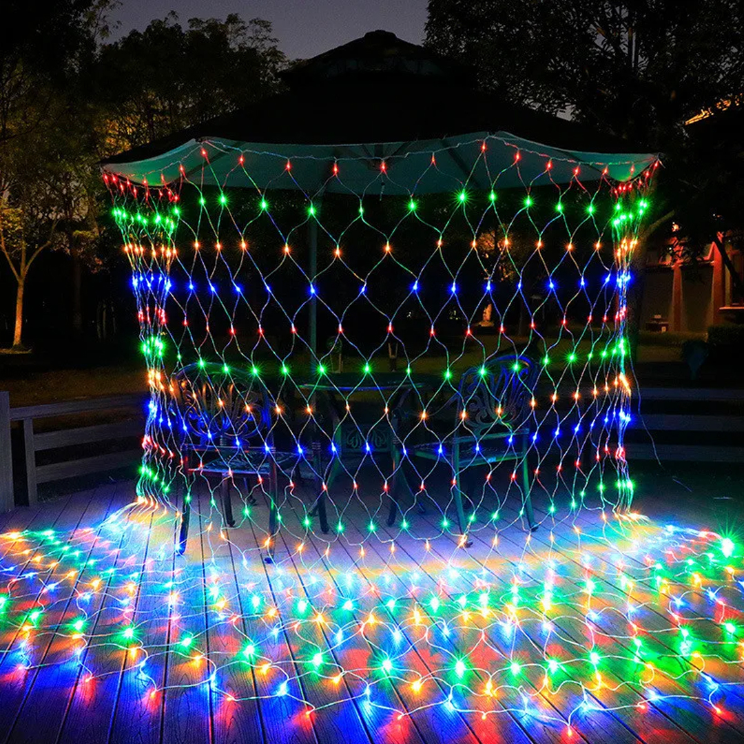 Gambar produk TaffLED Lampu Hias Jaring String Lights Decoration EU Plug 1.5x1.5M - EK-04