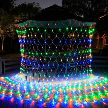 Gambar produk TaffLED Lampu Hias Jaring String Lights Decoration EU Plug 1.5x1.5M - EK-04