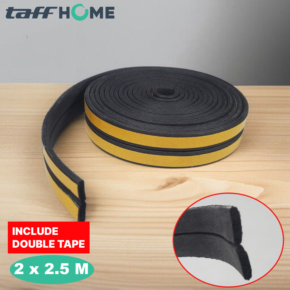 Gambar produk TaffHOME Lis Penutup Celah Pintu Penghalang Debu Door Seal 2x2.5M I - ESPV5