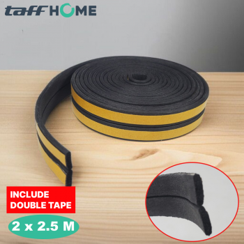 Gambar produk TaffHOME Lis Penutup Celah Pintu Penghalang Debu Door Seal 2x2.5M I - ESPV5