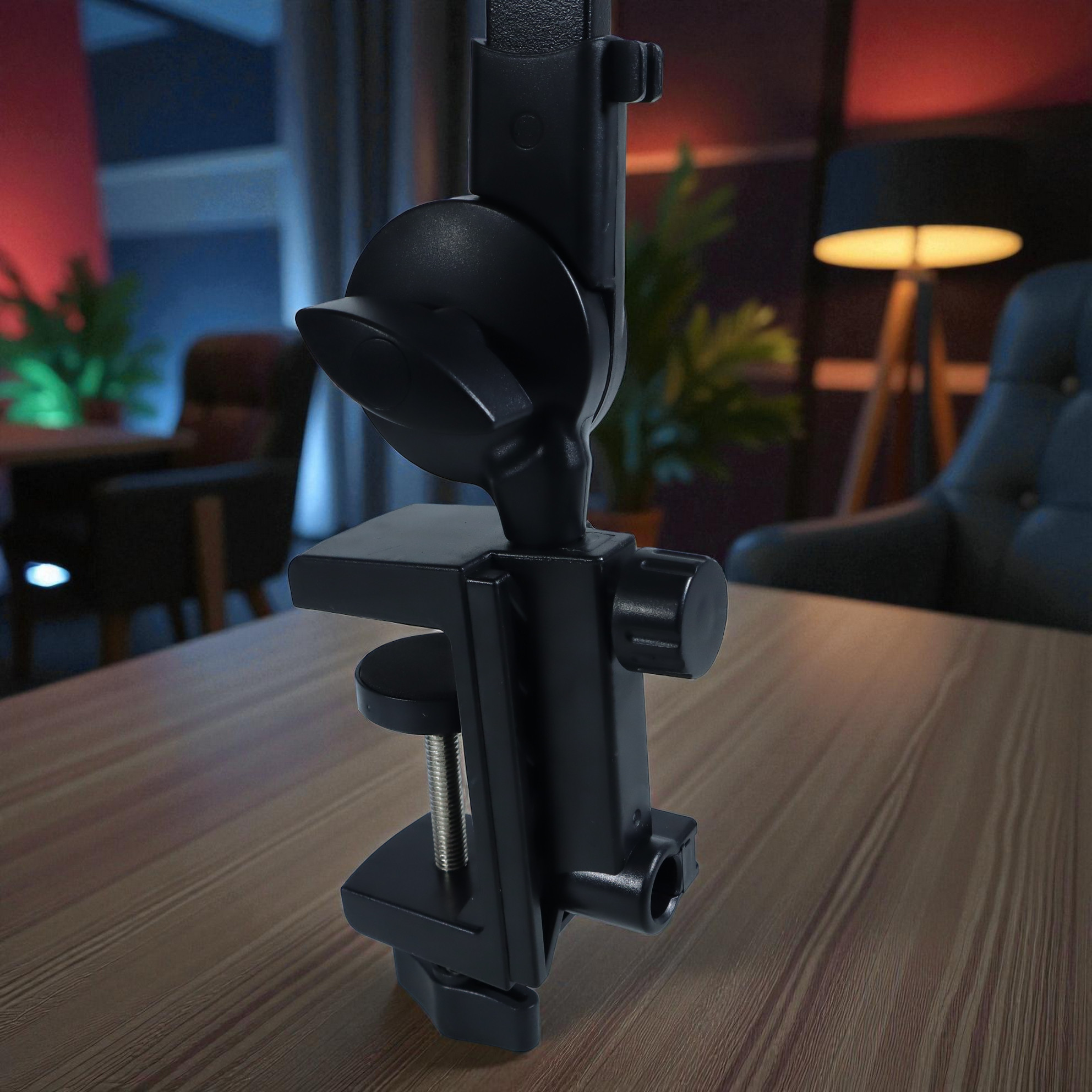 ETS Stand Holder Mikrofon Boom Arm Desk Adjustable Microphone Lazypod - E985 Gambar produk ETS Stand Holder Mikrofon Boom Arm Desk Adjustable Microphone Lazypod - E985