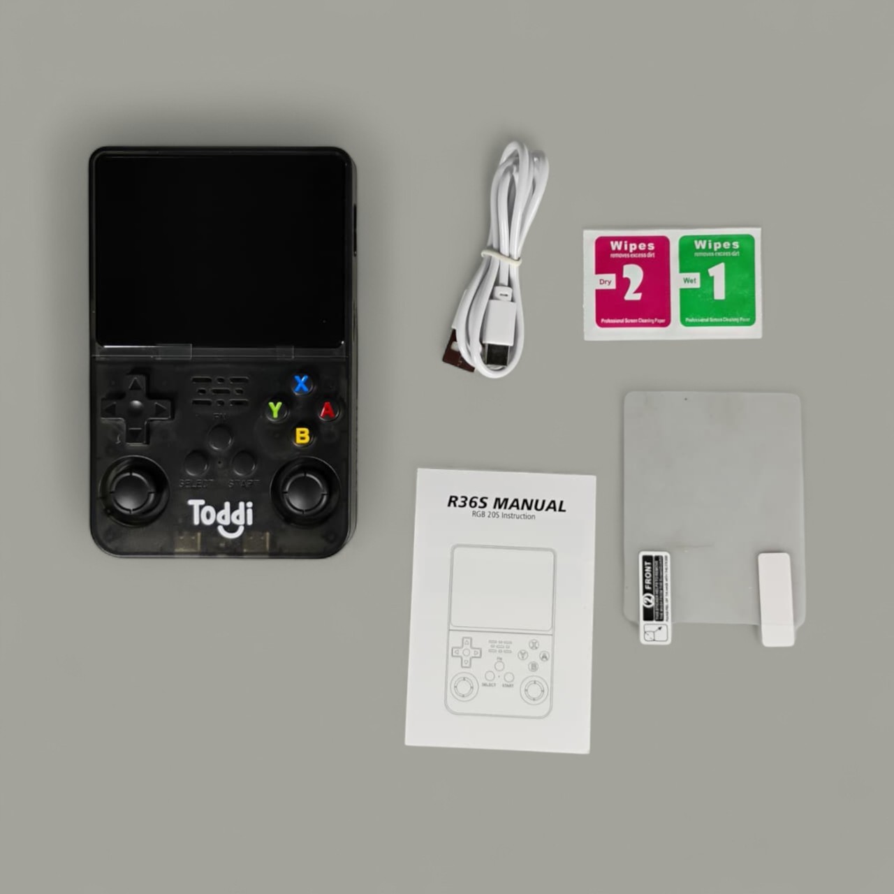 Gambar produk Toddi Game Console Handheld Gameboy 3.5 Inch 15K Retro Games 64GB - R36S