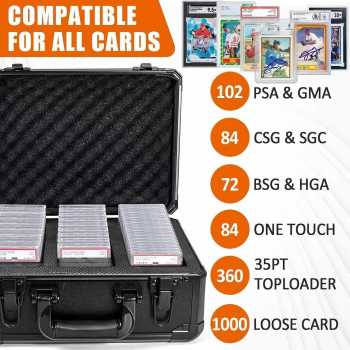 MARABO Kotak Kartu Koleksi Graded Card Case PSA Aluminium Alloy EVA - MR-345 Gambar produk MARABO Kotak Kartu Koleksi Graded Card Case PSA Aluminium Alloy EVA - MR-345