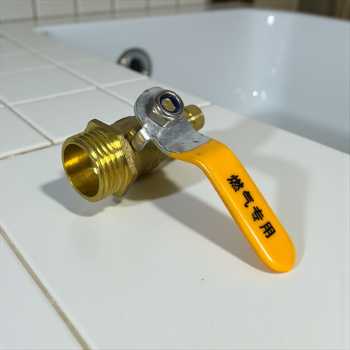 Gambar produk Slyz Katup Kontrol DN15 Handle Single Gas Valve Drat 1/2 ke 3/8 Inch - Slyz42