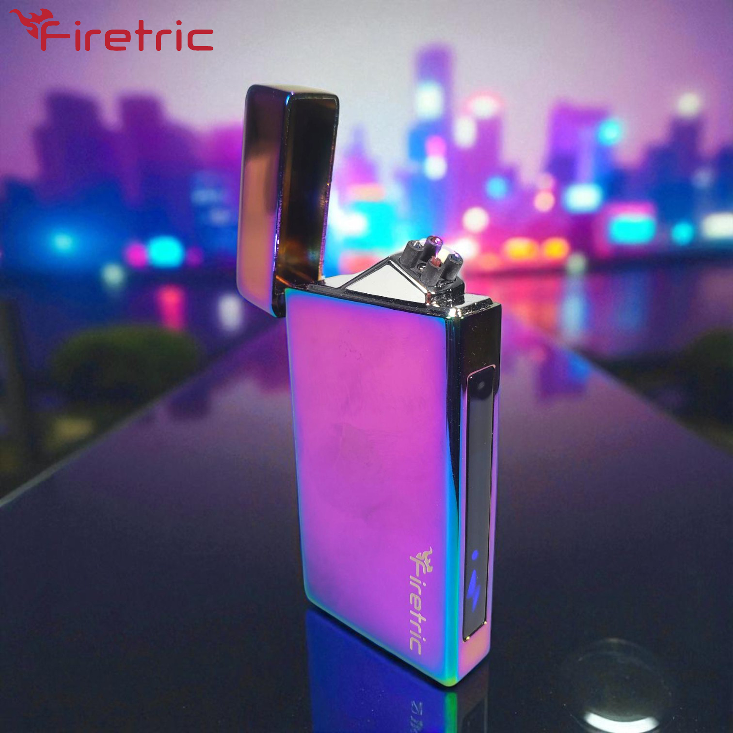 Firetric Korek Api Elektrik Dual Arc Touch Sensor Windproof USB - HB260 Gambar produk Firetric Korek Api Elektrik Dual Arc Touch Sensor Windproof USB - HB260