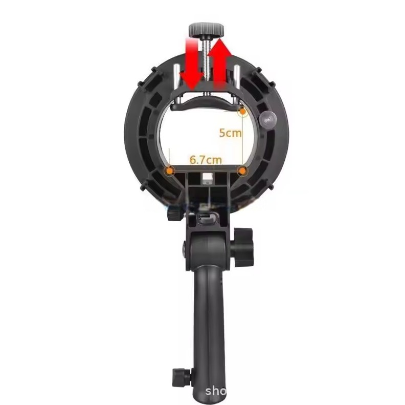 HOWN Bracket Flash Holder Speedlite S-Type Bowens for Godox AD360 Short Handle - B40 Gambar produk HOWN Bracket Flash Holder Speedlite S-Type Bowens for Godox AD360 Short Handle - B40