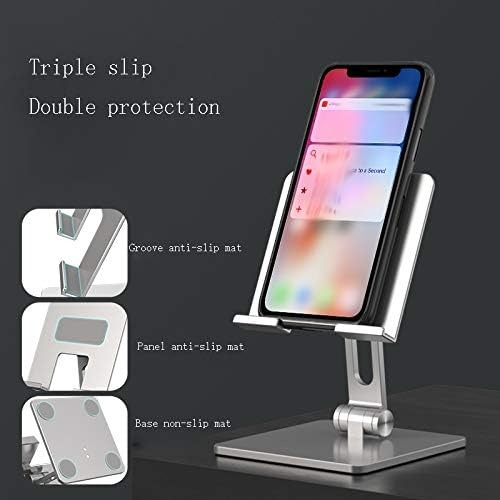Gambar produk T-WOLF Dudukan Penahan Tablet iPad Desktop Stand Holder Aluminium 4-15.6 Inch - MT134