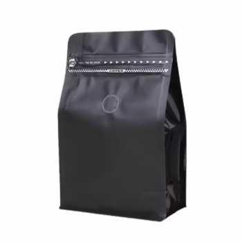 KOFE Kemasan Kopi Standing Pouch Ziplock Flat Bottom with Valve 10 PCS - KF-10