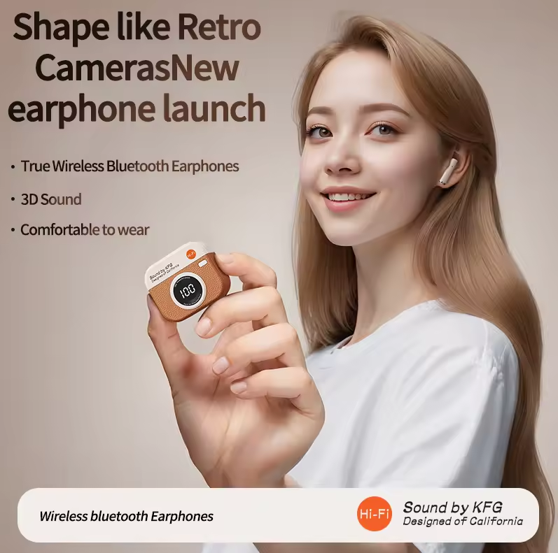Gambar produk KFG Earphone Bluetooth 5.4 TWS In Ear Noise Cancellation 180mAh - HM05