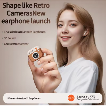 Gambar produk KFG Earphone Bluetooth 5.4 TWS In Ear Noise Cancellation 180mAh - HM05
