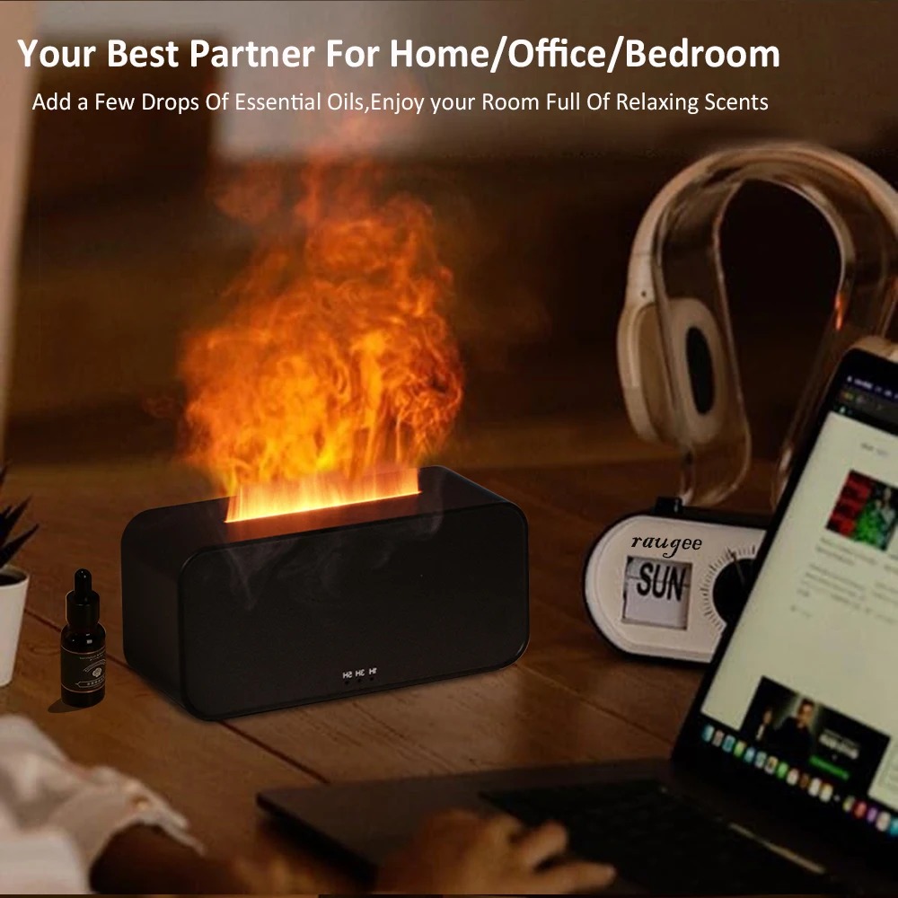 CREARO Air Humidifier Mini Ultrasonic RGB Diffuser Flame Light 120ml - CR-12 Gambar produk CREARO Air Humidifier Mini Ultrasonic RGB Diffuser Flame Light 120ml - CR-12