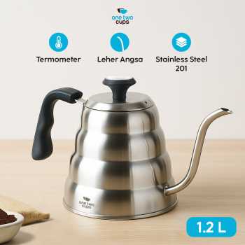 One Two Cups Teko Kopi Leher Angsa Gooseneck Pour Over Thermometer - OTC201