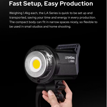 Godox Litemons Lampu LED Fotografi Bi-Color Video Studio 6500K 190W - LA150Bi Gambar produk Godox Litemons Lampu LED Fotografi Bi-Color Video Studio 6500K 190W - LA150Bi
