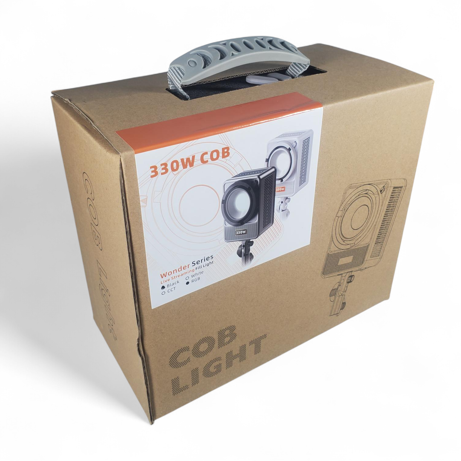 Gambar produk LIYADI Lampu Studio Fotografi COB LED RGBW 24 Mode TFT Display 330W - G330C