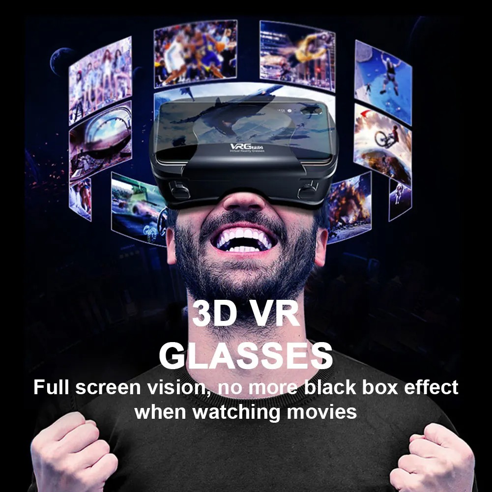 Gambar produk VRG VR Box 3D Virtual Reality Glasses Adjustable 7 Inch Smartphone - PRO