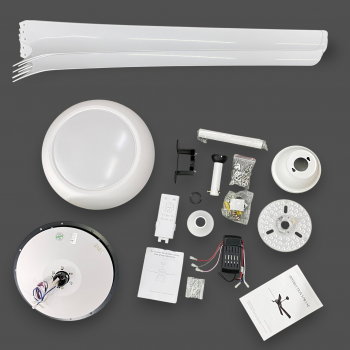 SOVE Kipas Angin Gantung Lampu LED Tri Color 100 Inch with Remote - SW222 Gambar produk SOVE Kipas Angin Gantung Lampu LED Tri Color 100 Inch with Remote - SW222