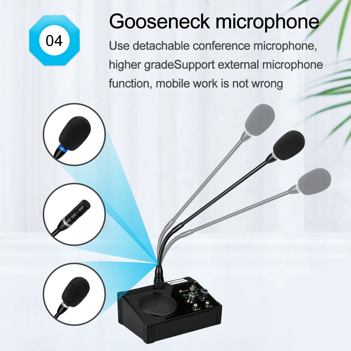 RETEKESS Window Speaker Intercom Dual Way Mic Loket Counter Teller 5W - TW106 Gambar produk RETEKESS Window Speaker Intercom Dual Way Mic Loket Counter Teller 5W - TW106