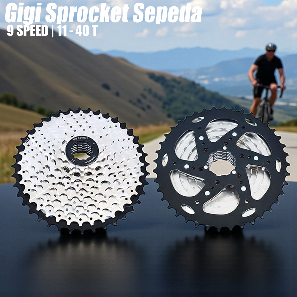 VG Sports Gigi Sprocket Sepeda Round Ultralight 9 Speed 11-40T - VG72 Gambar produk VG Sports Gigi Sprocket Sepeda Round Ultralight 9 Speed 11-40T - VG72