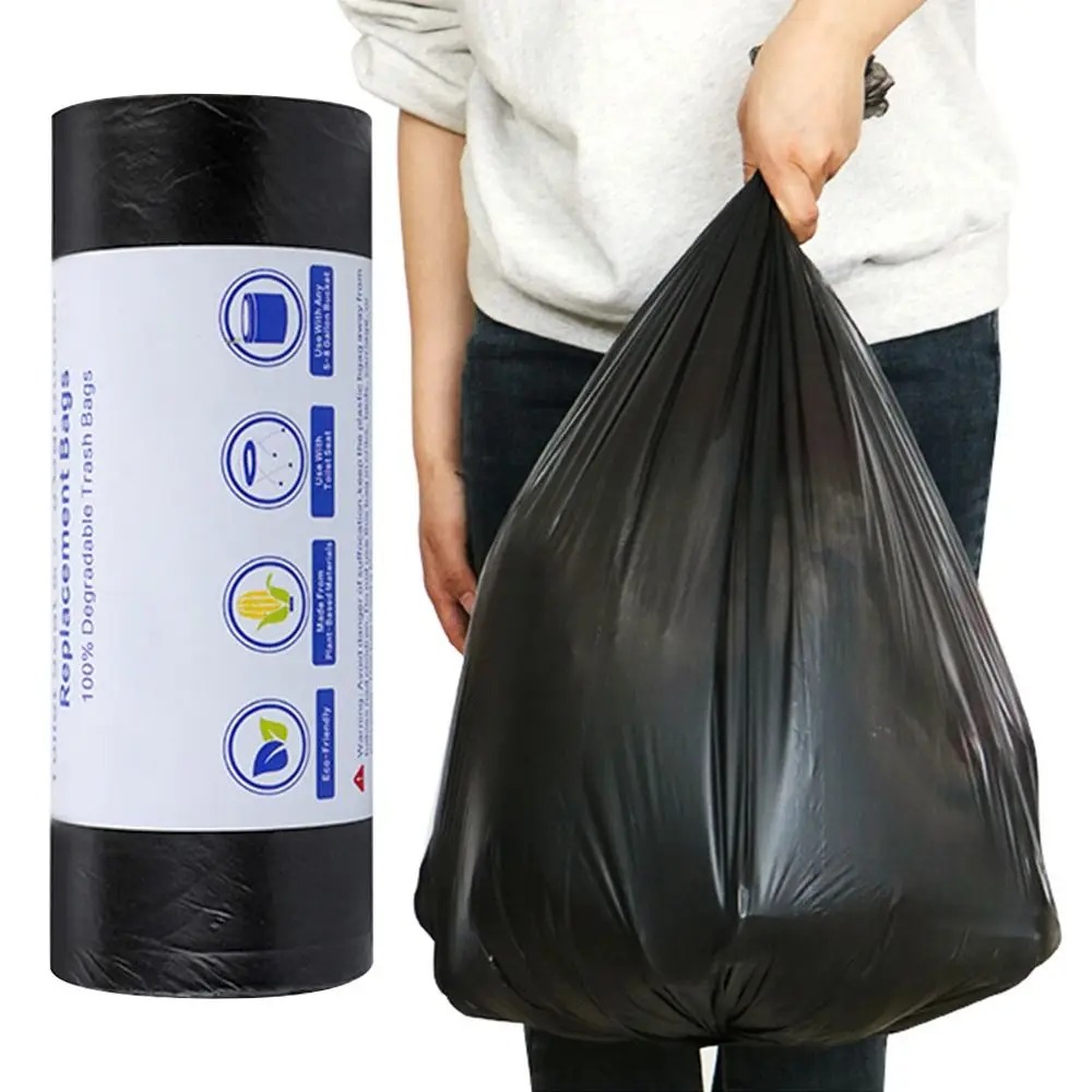 Gambar produk TRASU Kantong Plastik Sampah Disposable Trash Bag 45x55cm 100 PCS - TR-45