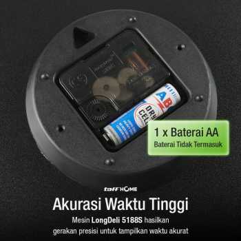 Gambar produk TaffHOME Jam Dinding Bulat Quartz Luminous Glow in The Dark 30cm - Win30