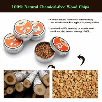 Gambar produk TEMOPY Set Alat Pengasap Cocktail Smoker Kit with 4 Wood Chips - TPY-40