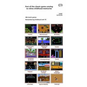 Gambar produk GGS Retro Portable Handheld Console 500 Game 2.8 Inch 128MB RAM - F5