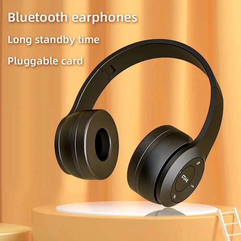 Gambar produk Briame Headphone Bluetooth 5.1 HiFi Noise Reduction TF AUX 150mAh - P47