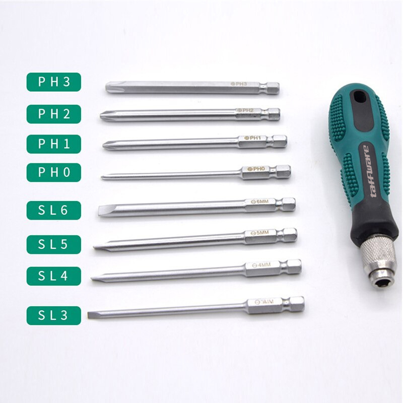 Taffware Obeng Set Reparasi Magnetic Head 9 in 1 - 2026 Gambar produk Taffware Obeng Set Reparasi Magnetic Head 9 in 1 - 2026