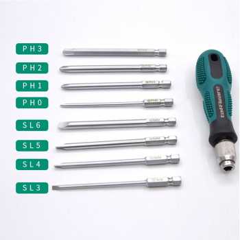 Taffware Obeng Set Reparasi Magnetic Head 9 in 1 - 2026 Gambar produk Taffware Obeng Set Reparasi Magnetic Head 9 in 1 - 2026