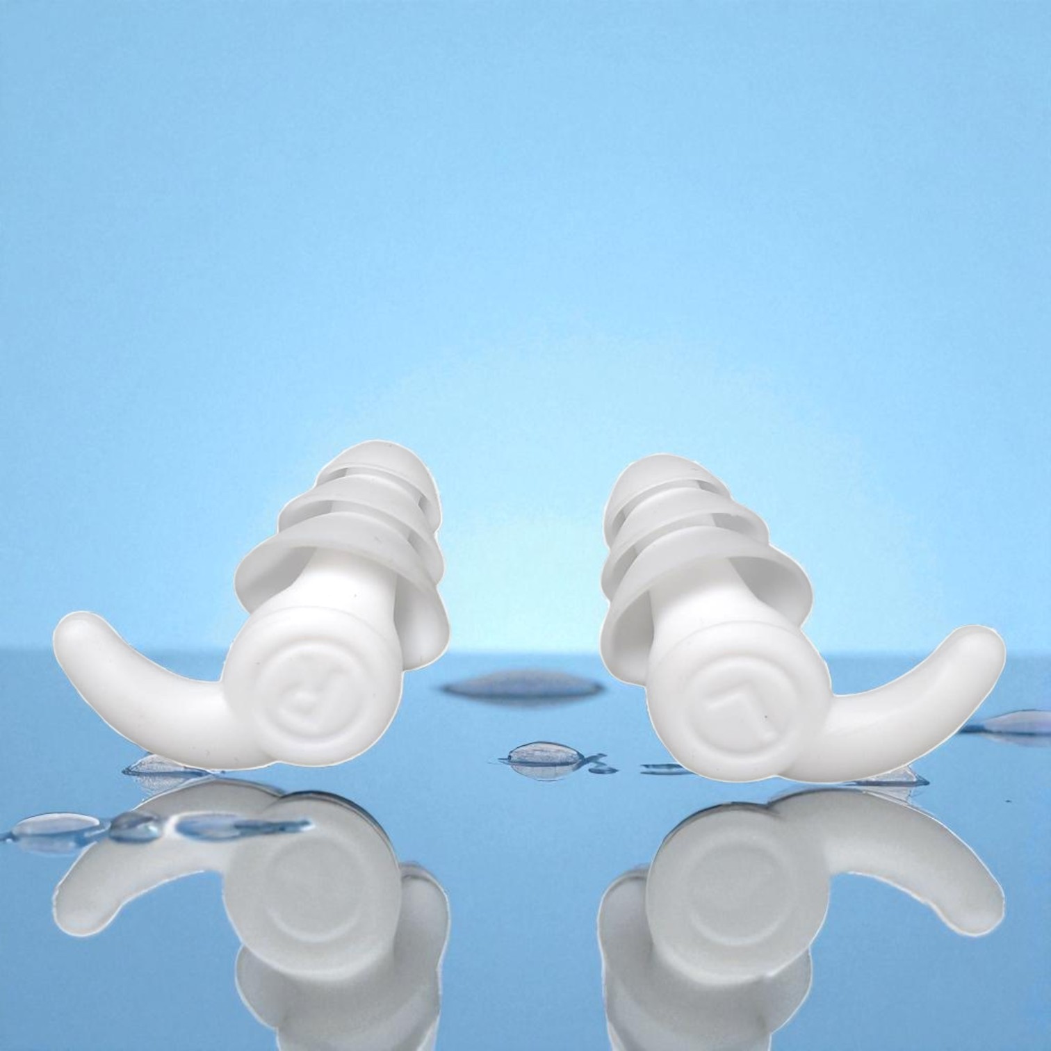 Gambar produk TaffSPORT Penutup Telinga Earplug Shark Fin Waterproof Silicone - MR99B