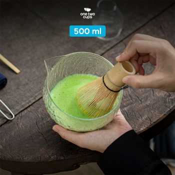 Gambar produk One Two Cups Mangkuk Teh Chawan Kaca Japanese Matcha Bowl 500ml - W5ML