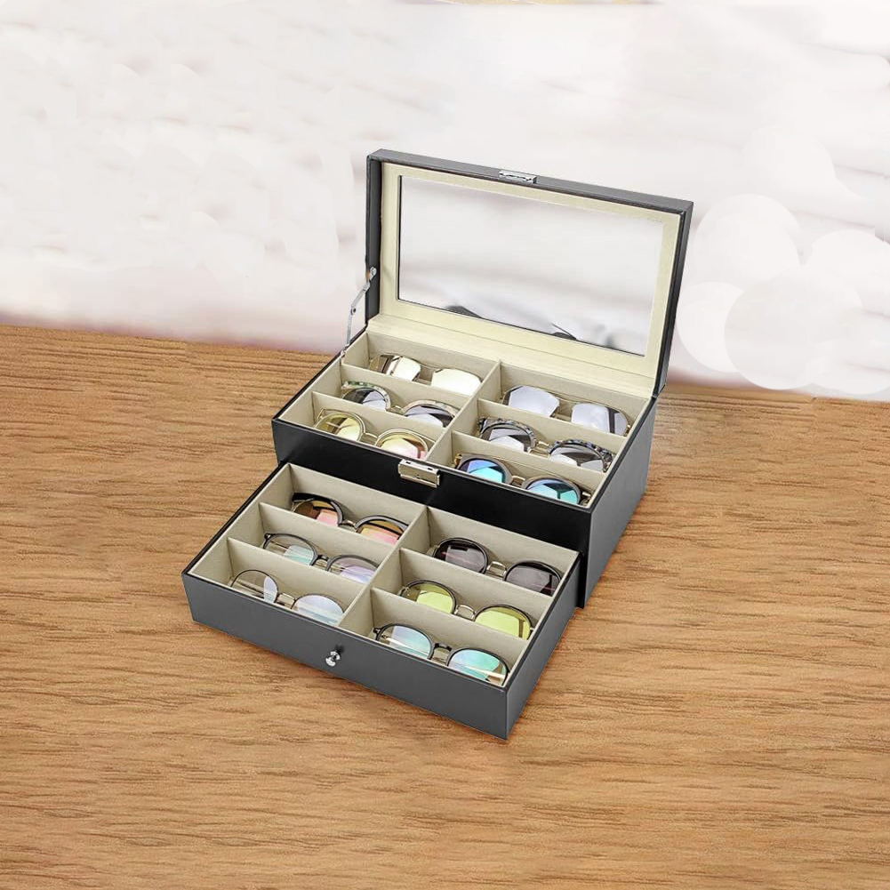 Gambar produk JOCESTYLE Kotak Display Kacamata Eyeglasses Sunglasses Box 12 Slot - SWK78
