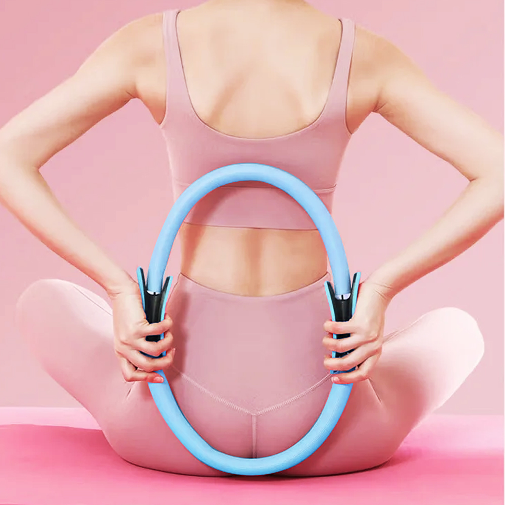 YIWU Magic Ring Resistance Pilates Circle Yoga Fitness 38cm - YW219 Gambar produk YIWU Magic Ring Resistance Pilates Circle Yoga Fitness 38cm - YW219