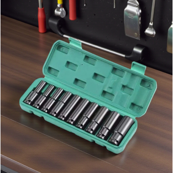 Gambar produk AIWA Mata Kunci Shock Panjang Socket Wrench Hex 1/2 Inch 8-24mm 10 PCS - AW1