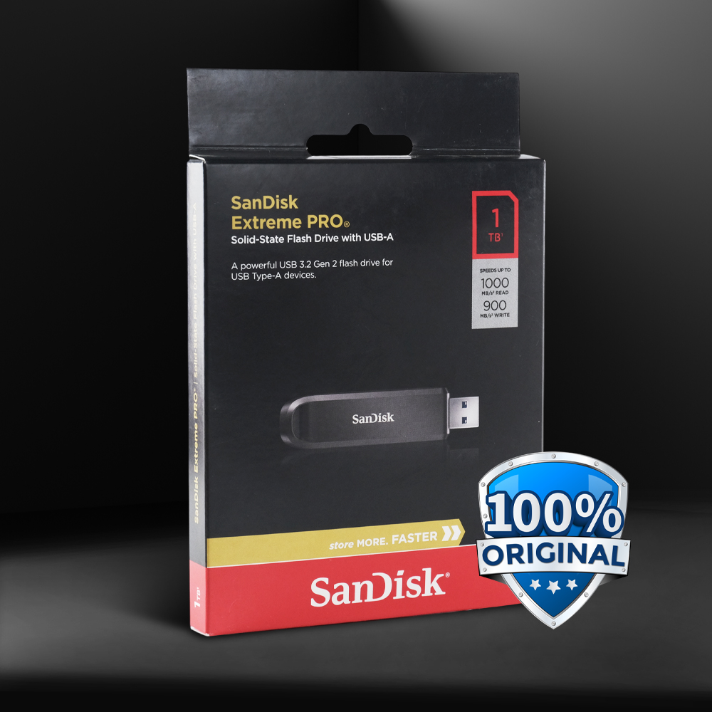 Gambar produk SanDisk Extreme PRO Flashdisk with USB Type A 3.2 Gen 2 1TB - SDCZ820