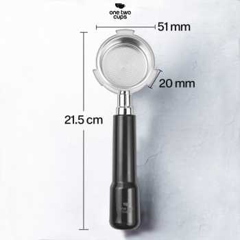 Gambar produk One Two Cups Bottomless Naked Portafilter Stainless 51mm for DeLonghi - CG-11