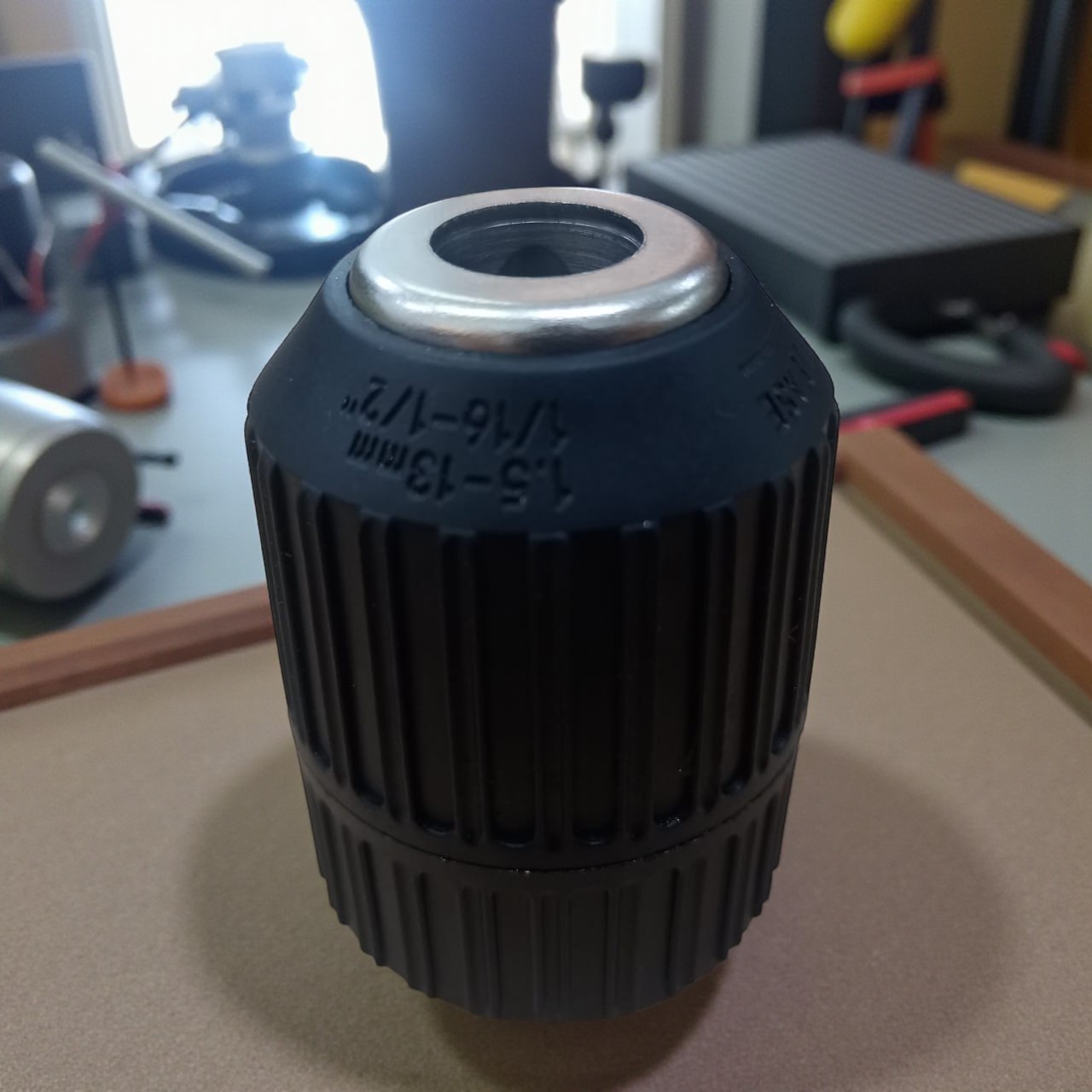 WALFRONT Adaptor Bor Self Tighten Drill Chuck 2-13mm 1/2-20UNF - WA3 Gambar produk WALFRONT Adaptor Bor Self Tighten Drill Chuck 2-13mm 1/2-20UNF - WA3