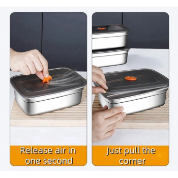 TaffHOME Kotak Makan Anti Tumpah Lunch Bento Box Stainless Steel 201 - KT273
