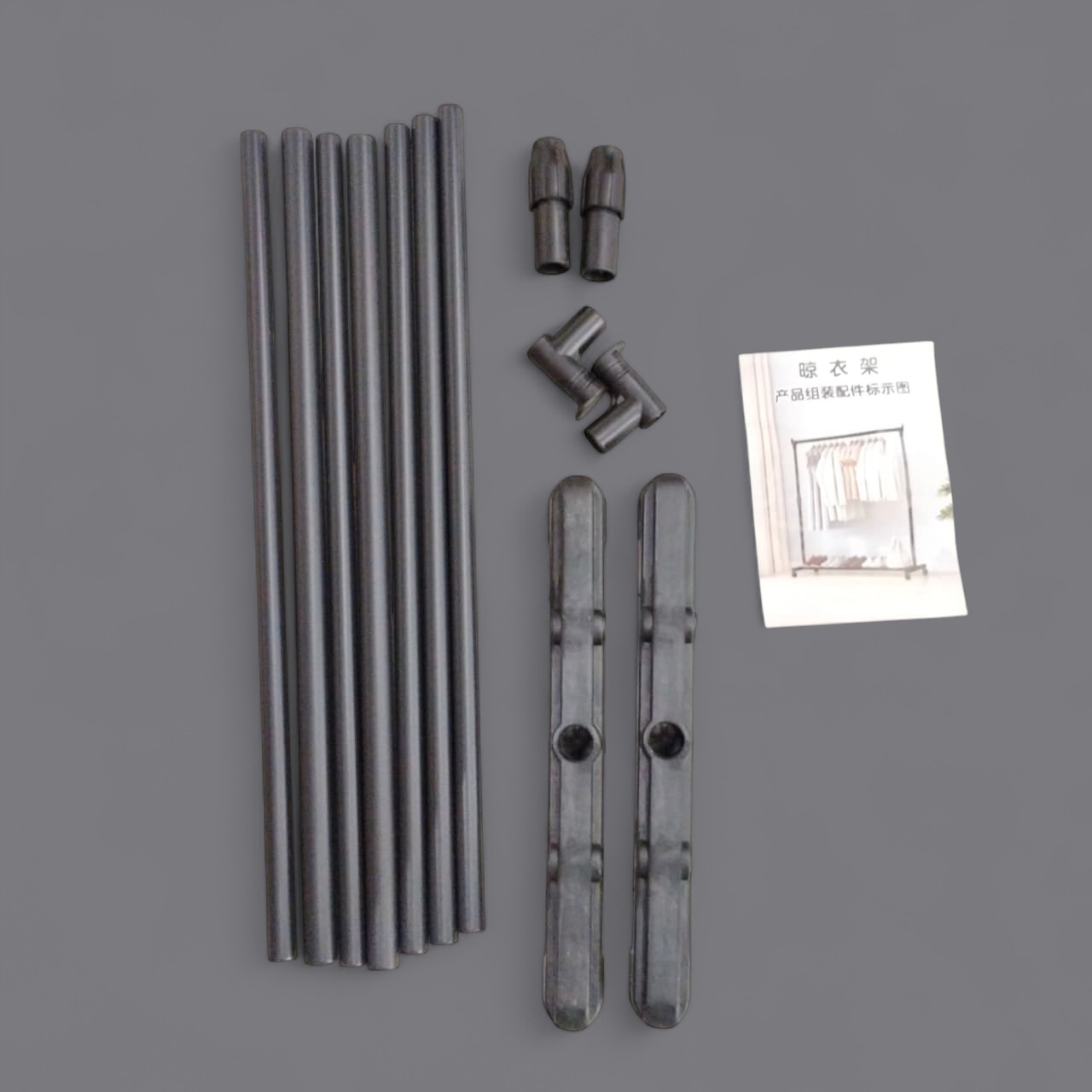 LEHUOSHIGUANG Stand Rak Gantungan Baju Telescopic - MJ006 Gambar produk LEHUOSHIGUANG Stand Rak Gantungan Baju Telescopic - MJ006