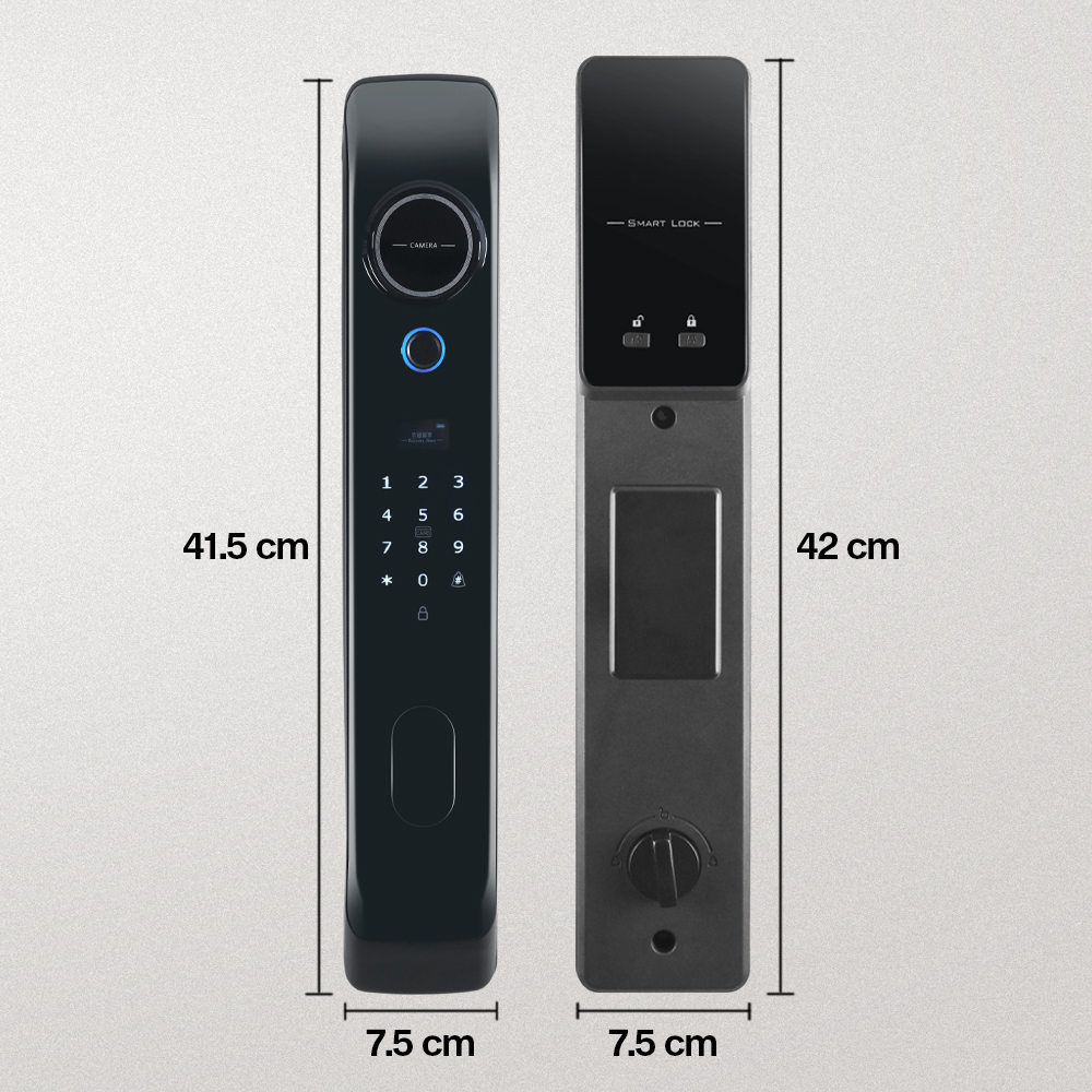 Glomarket Smart Door Lock Fingerprint Password Card RFID Alarm - B02-JC Gambar produk Glomarket Smart Door Lock Fingerprint Password Card RFID Alarm - B02-JC