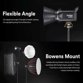 Gambar produk Godox Lampu Studio LED Fill Light 2.4G Wireless Bowens 2800-6500K 75W - SL60IIBi