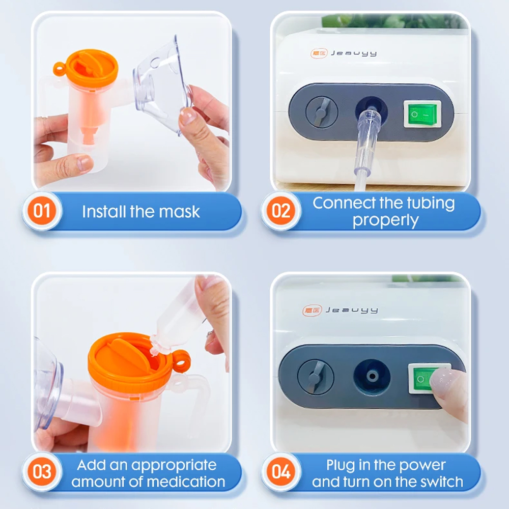 Gambar produk JEAVYY Alat Terapi Pernapasan Compressor Nebulizer Inhaler Atomizer - MC-NL313