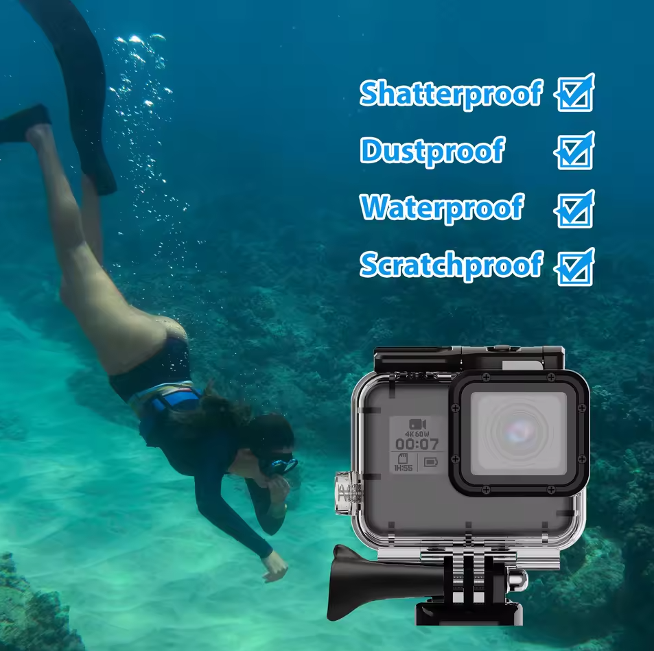 Gambar produk HONGDAK Underwater Waterproof Case 60 M for GoPro Hero 5/6/7 Normal Cover - GP0101